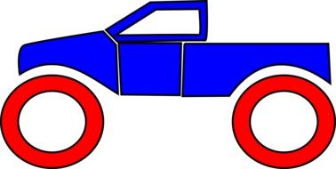 monster truck drawing