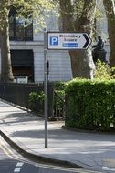 direction road sign to Bloomsbury square