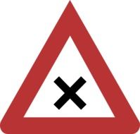 intersection warning sign