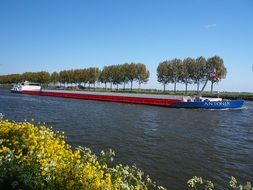 long ship on the canal