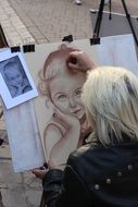 commercial painting on the street