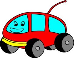 graphic image of a fun car