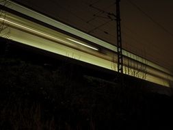 level crossing night train