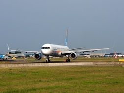 Airplane on the runway