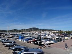 yachts in the harbor in provence