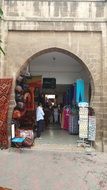 Door to the shop street in Morocco