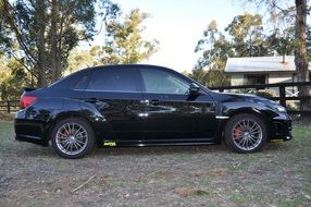 black subaru