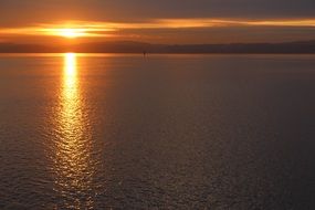 sunset over the ocean in norway