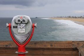 observation deck on the shoreline