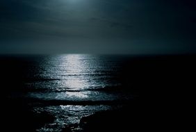 the light of the moon on the sea