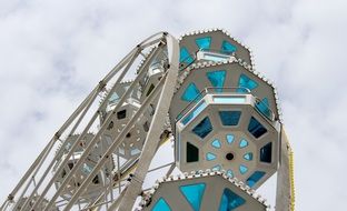 Big ferris wheel in the amusement park