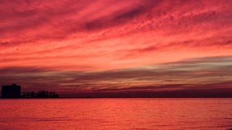 sunset horizon