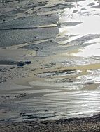 iced water in the sunset