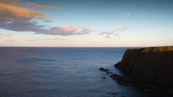 landscape of Coastal view of cliff