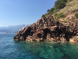 Montenegro sea cliff