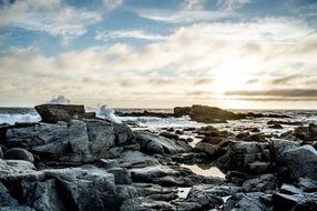 wild rocks on the coast