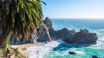 island beach on Caribbean