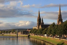 river landscape in Scotland