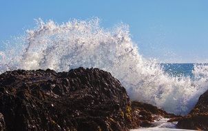 splash of the ocean surf