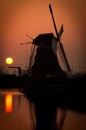 delightful mill sunset