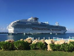 cruise liner offshore