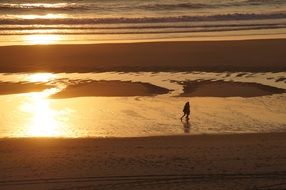 sandy beach in France