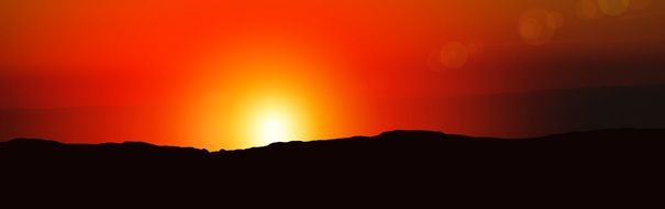 atmospheric sunset banner