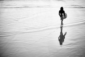 surfer walking