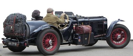 Black oldtimer auto ,nostalgic car