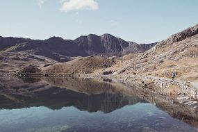 landscape of a mountain lake