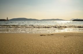 calm beach near the ocean