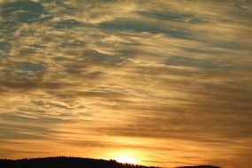 delightful evening sky