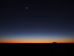 orange sunset horizon