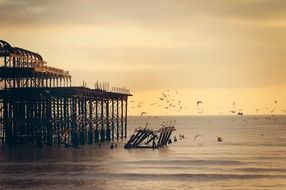 Pier near the ocean