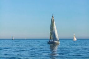Yacht on the water in England