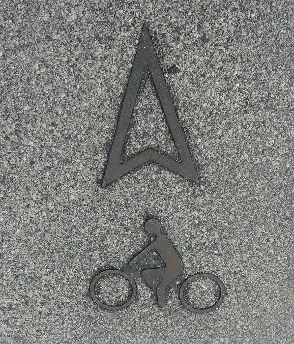 road signs for cyclists