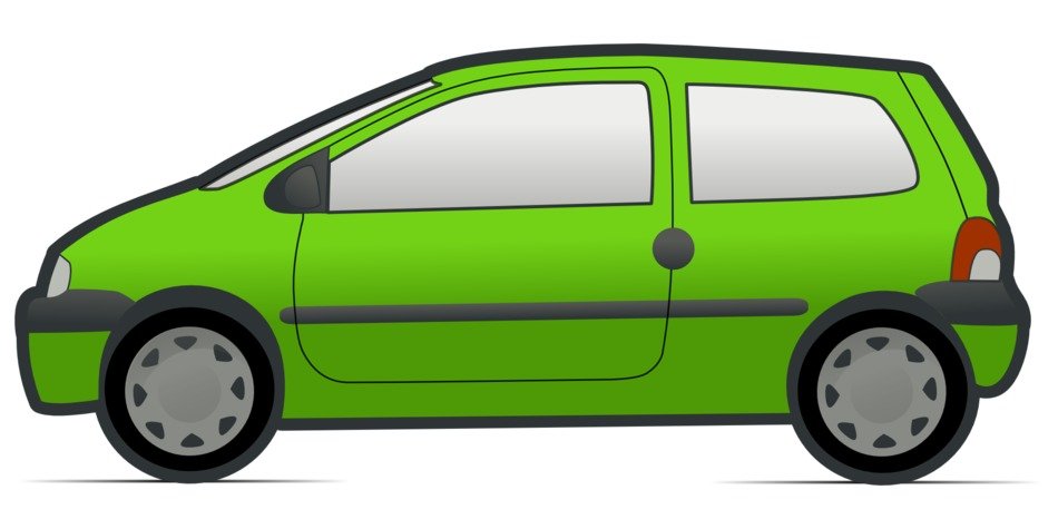 green car drawing