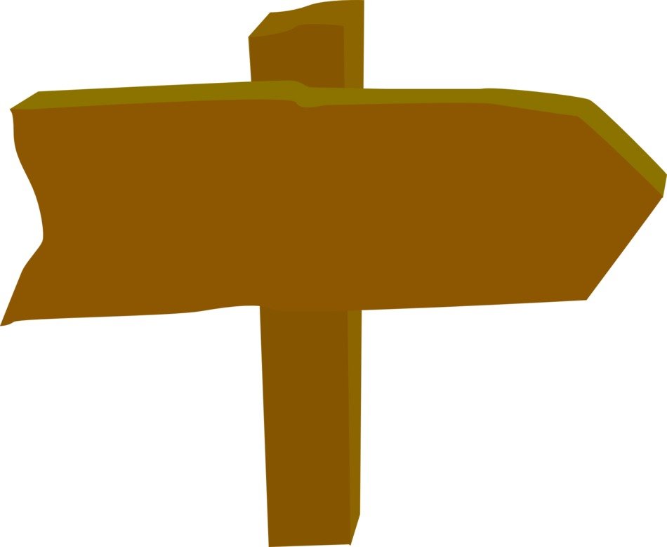 wooden sign on a white background
