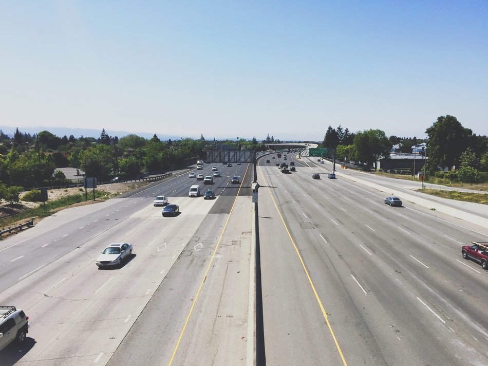 Picture of car on a highway