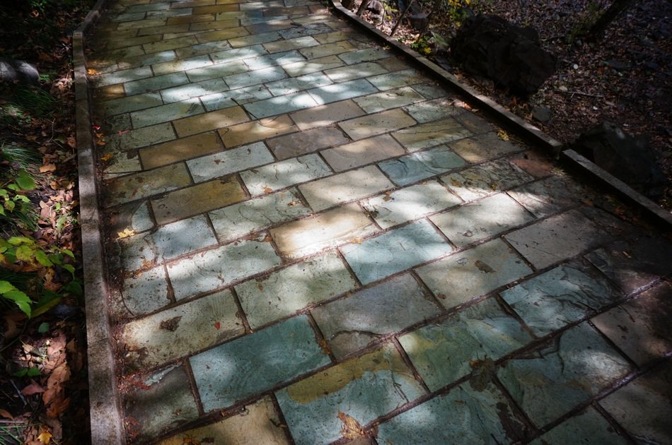 stone mottled road