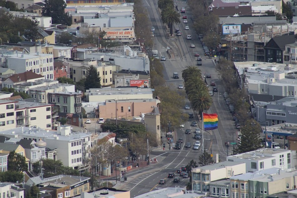 panorama of castro in san francisco