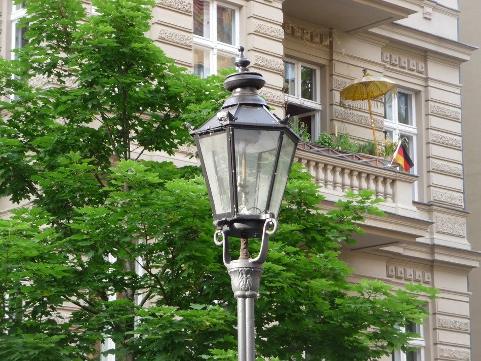 gas lamp on the street