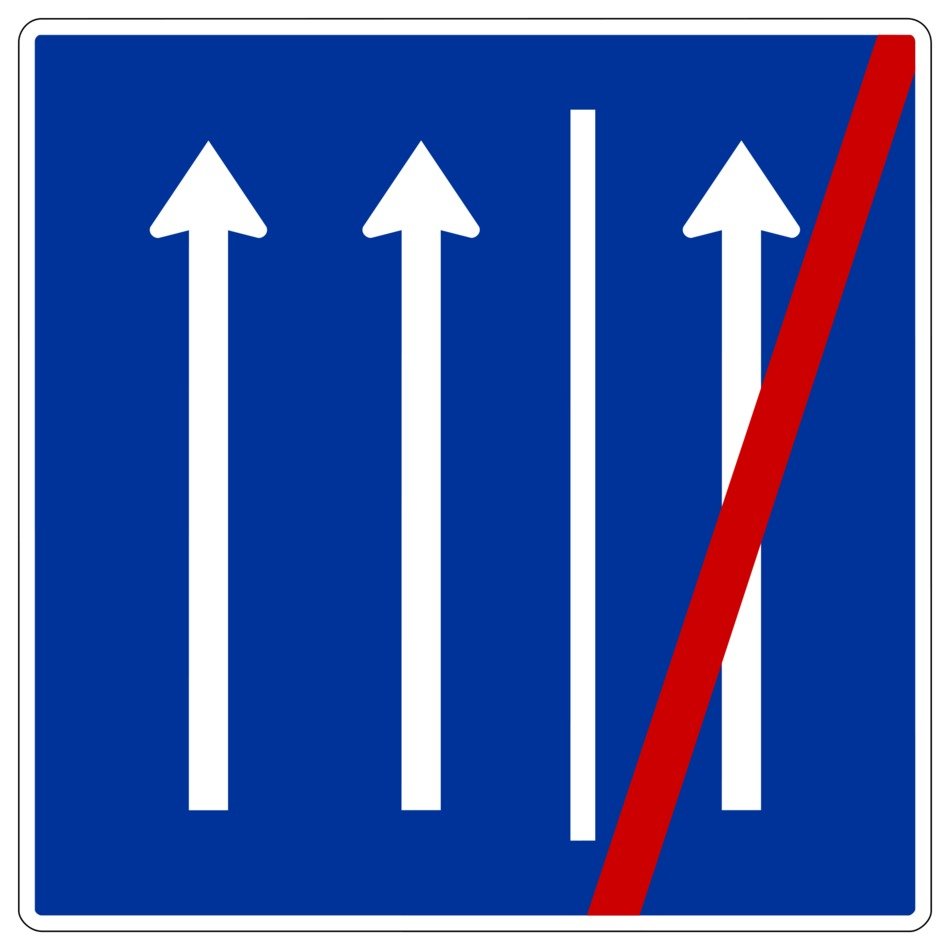 Road sign sideways no longer passable