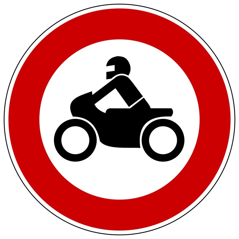 Motorcycle Traffic Sign Free Image Download