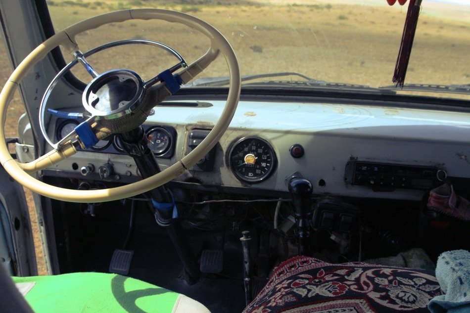 Old car in Mongolia