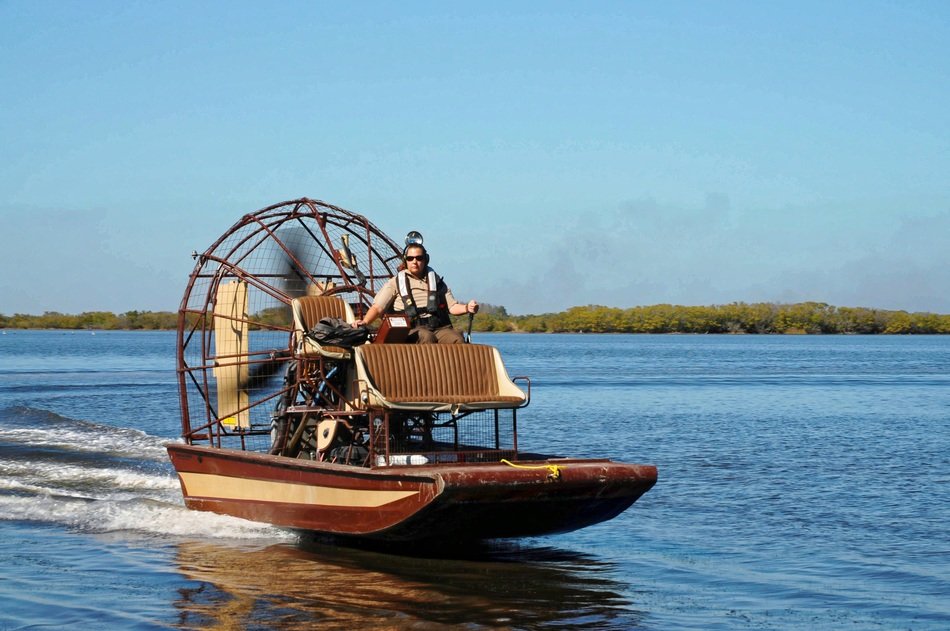 airboat on a river