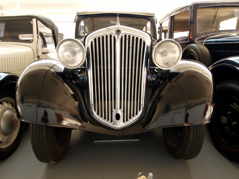 vintage car Skoda in the museum
