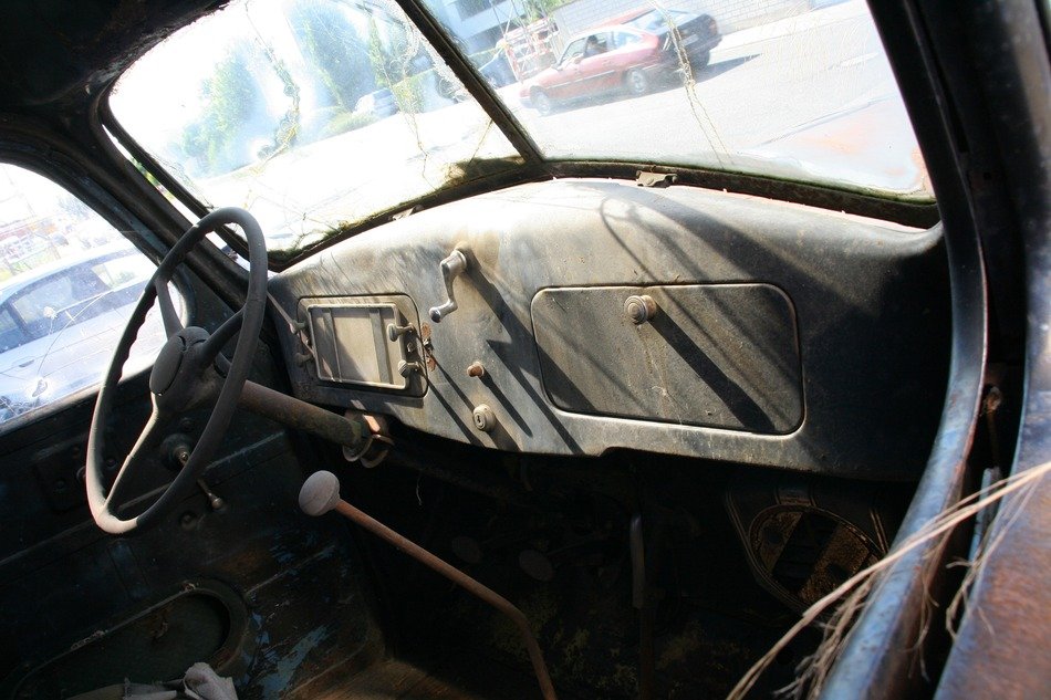 interior of the Old car