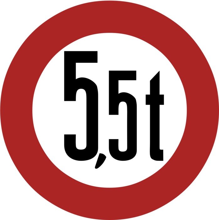 Picture of weight sign