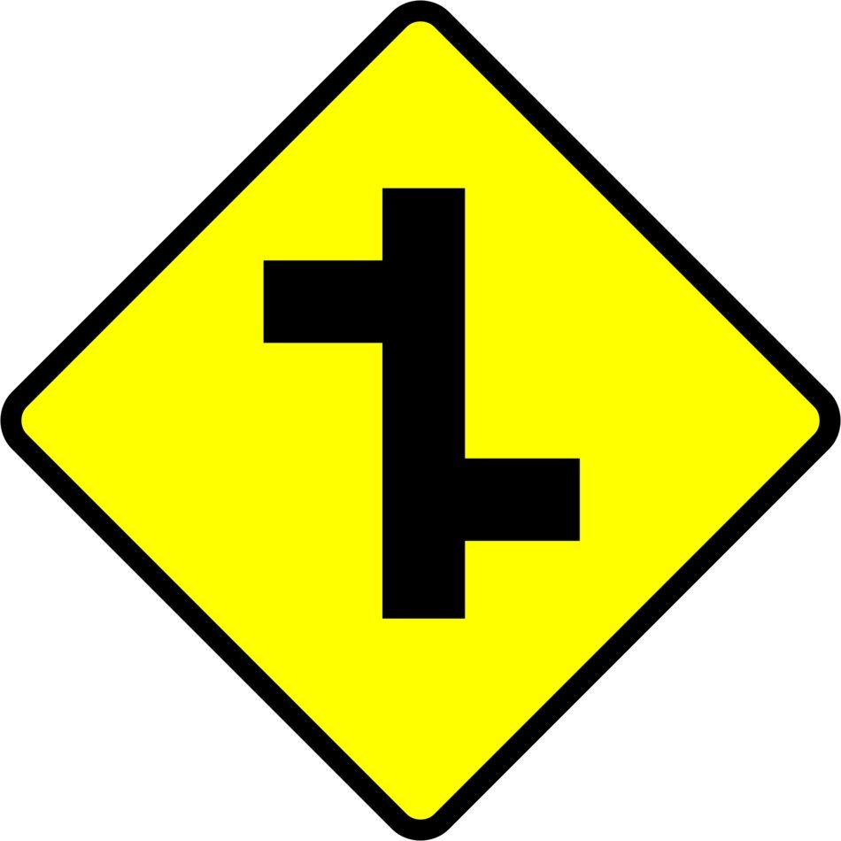 road sign intersection junction